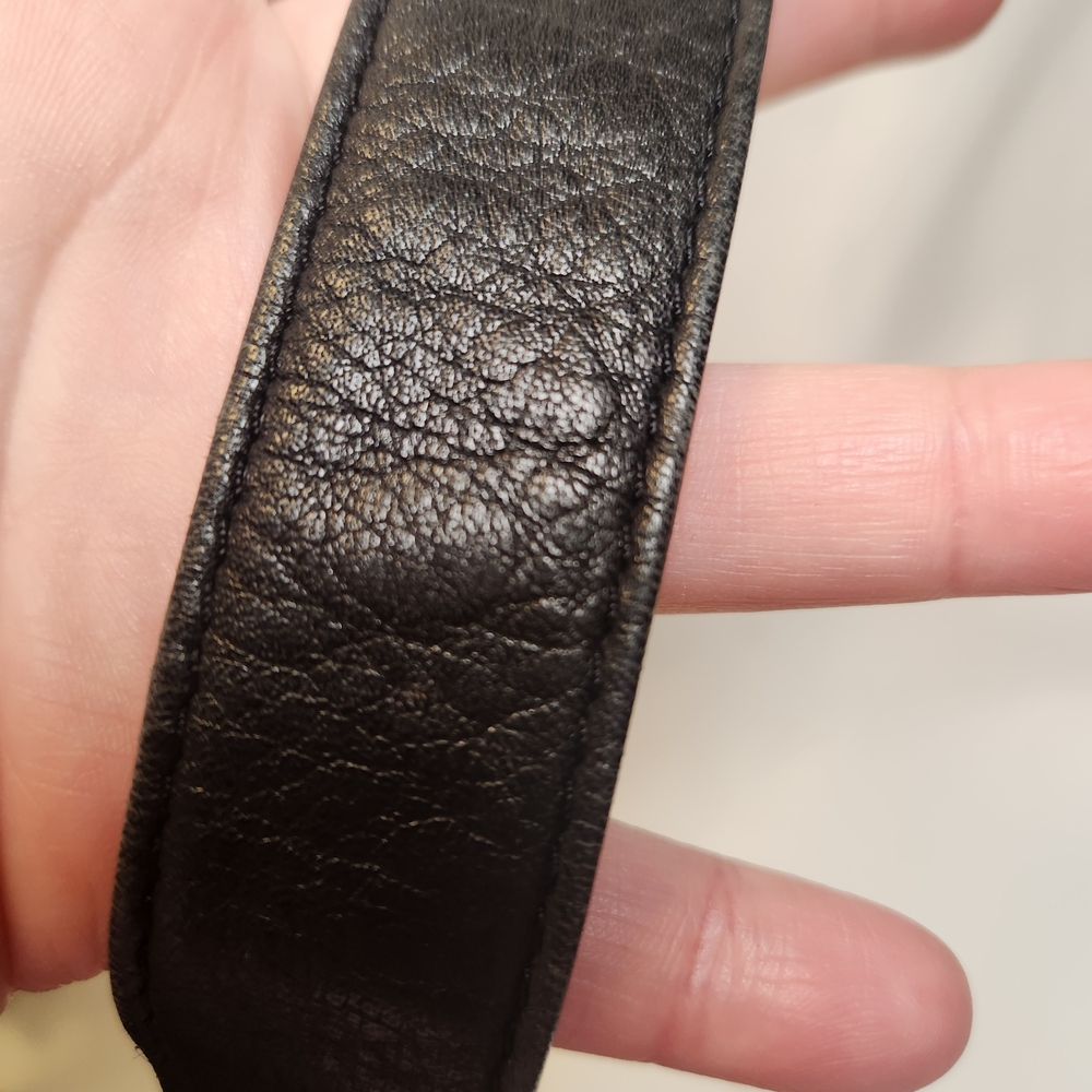 Americana By Sharif Black Leather Shoulder/Crossbody Bag - Picture 8 of 14